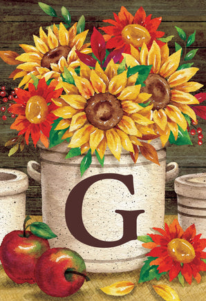 Sunflower Crock  G  5019  Decorative Flag