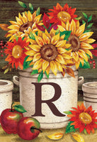 Sunflower Crock  R  5027  Decorative Flag
