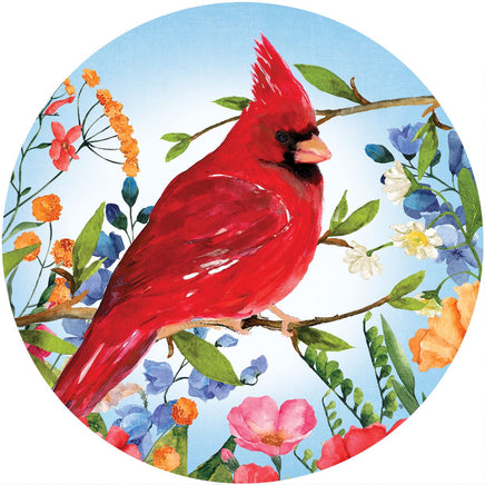 Custom Décor Cardinal Wildflowers 5085SC Suncatcher sold by If It's Flags