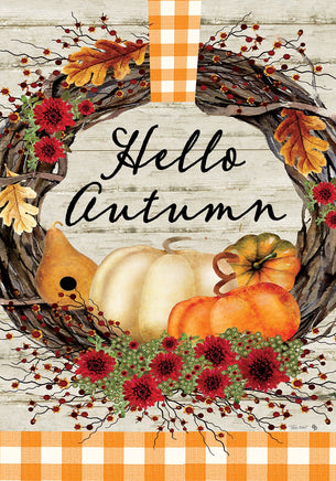 Autumn Wreath 5228 Decorative Flag