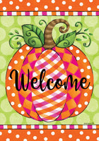 Preppy Pumpkin  5237  Decorative Flag