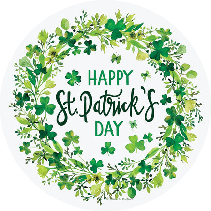 Custom Décor St.Pat's Wreath 5346SC Suncatcher sold by If It's Flags