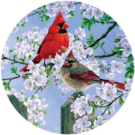 Custom Décor Cardinal Couple 5358SC Suncatcher sold by If It's Flags