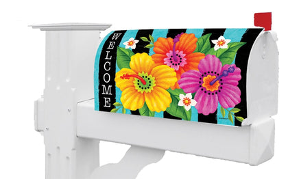 Hibiscus Stripe 5368MM Mailbox Makeover