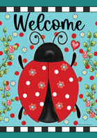 Ladybug Check  5375  Decorative Flag