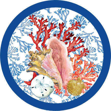 Custom Décor Conch and Coral 5393SC Suncatcher sold by If It's Flags