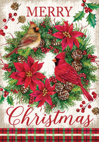 Cardinal Wreath  5484  Decorative Flag