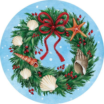 Custom Décor Seashell Wreath 5487SC Suncatcher sold by If It's Flags