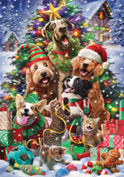 Cats and Dogs Tree  5490  Decorative Flag