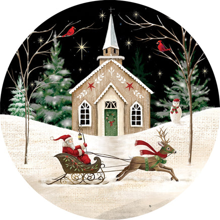 Custom Décor Church and Sleigh 5499SC Suncatcher sold by If It's Flags