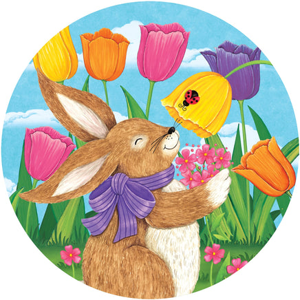 Custom Décor TULIP BUNNIES 5588SC Suncatcher sold by If It's Flags