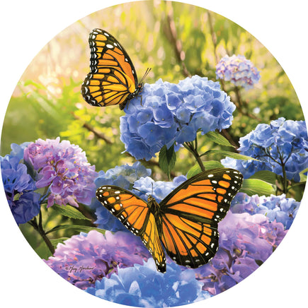 Custom Décor MONARCH HYDRANGEAS 5602SC Suncatcher sold by If It's Flags
