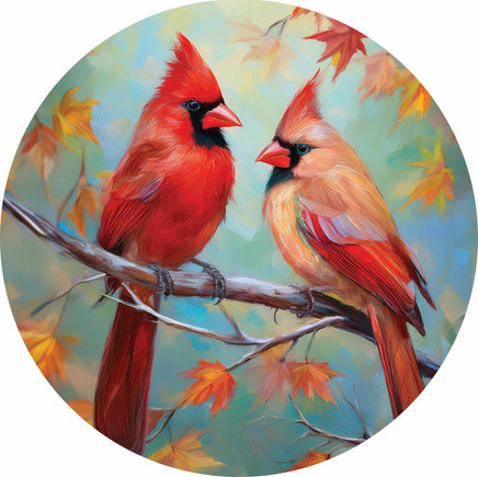 Custom Décor Cardinal Couple 5687SC Suncatcher sold by If It's Flags