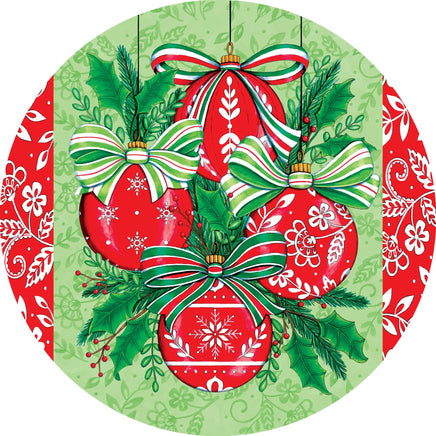 Custom Décor Red Ornaments 5733SC Suncatcher sold by If It's Flags