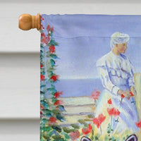 Boston Terrier Three in a Row Flag Canvas House Size