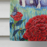 Boston Terrier Three in a Row Flag Canvas House Size