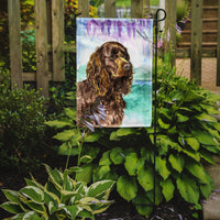 American Water Spaniel Flag Garden Size