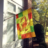 Crab  Flag Canvas House Size