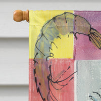 Crab  Flag Canvas House Size