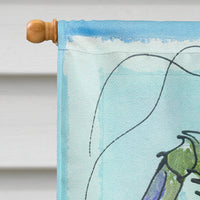 Crab  Flag Canvas House Size