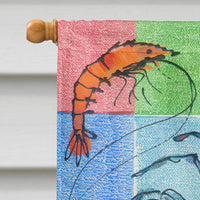 Crab  Flag Canvas House Size