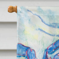 Crab  Flag Canvas House Size