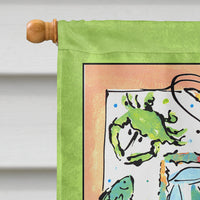 Crab  Flag Canvas House Size