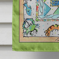 Crab  Flag Canvas House Size