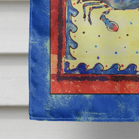 Crab  Flag Canvas House Size