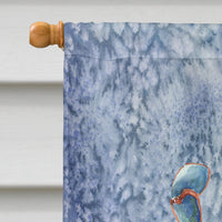 Crab  Flag Canvas House Size