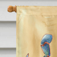 Crab  Flag Canvas House Size
