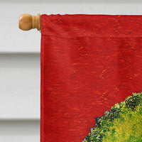 Christmas Wreath Fleur de lis Flag Canvas House Size