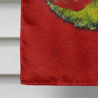 Christmas Wreath Fleur de lis Flag Canvas House Size