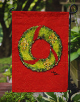 Christmas Wreath Fleur de lis Flag Garden Size