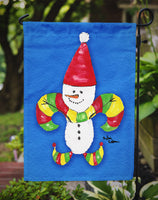 Christmas Snowman Fleur de lis Flag Garden Size