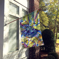 Crab All Over Flag Canvas House Size