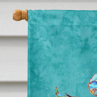 Crab  Flag Canvas House Size