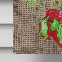 Christmas Tree Fleur de lis Flag Canvas House Size