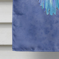 Butterfly on Slate Blue Flag Canvas House Size