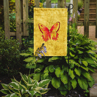 Butterfly on Yellow Flag Garden Size