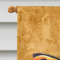 Butterfly on Gold Flag Canvas House Size