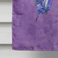 Butterfly on Purple Flag Canvas House Size