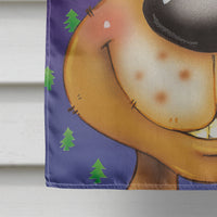 Comic Reindeer Flag Canvas House Size AAH7198CHF