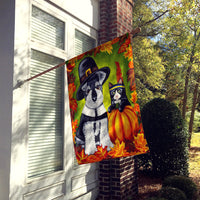 Thanksgiving Friends Schnauzer Flag Canvas House Size AMB1364CHF