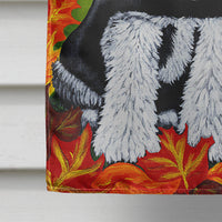 Thanksgiving Friends Schnauzer Flag Canvas House Size AMB1364CHF