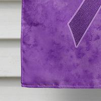 Purple Ribbon for Pancreatic and Leiomyosarcoma Cancer Awareness Flag Canvas House Size AN1207CHF