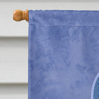 Periwinkle Blue Ribbon for Esophageal and Stomach Cancer Awareness Flag Canvas House Size AN1208CHF