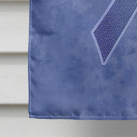 Periwinkle Blue Ribbon for Esophageal and Stomach Cancer Awareness Flag Canvas House Size AN1208CHF