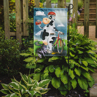 Cow on a Bike Ride Flag Garden Size APH0532GF
