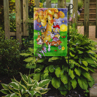 Animals under the coconut tree Flag Garden Size APH0977GF